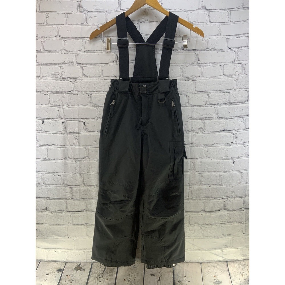 Weatherproof‎ 32 Degrees Black Snow Bib Pants Kids Sz 5/6 Adjustable Straps